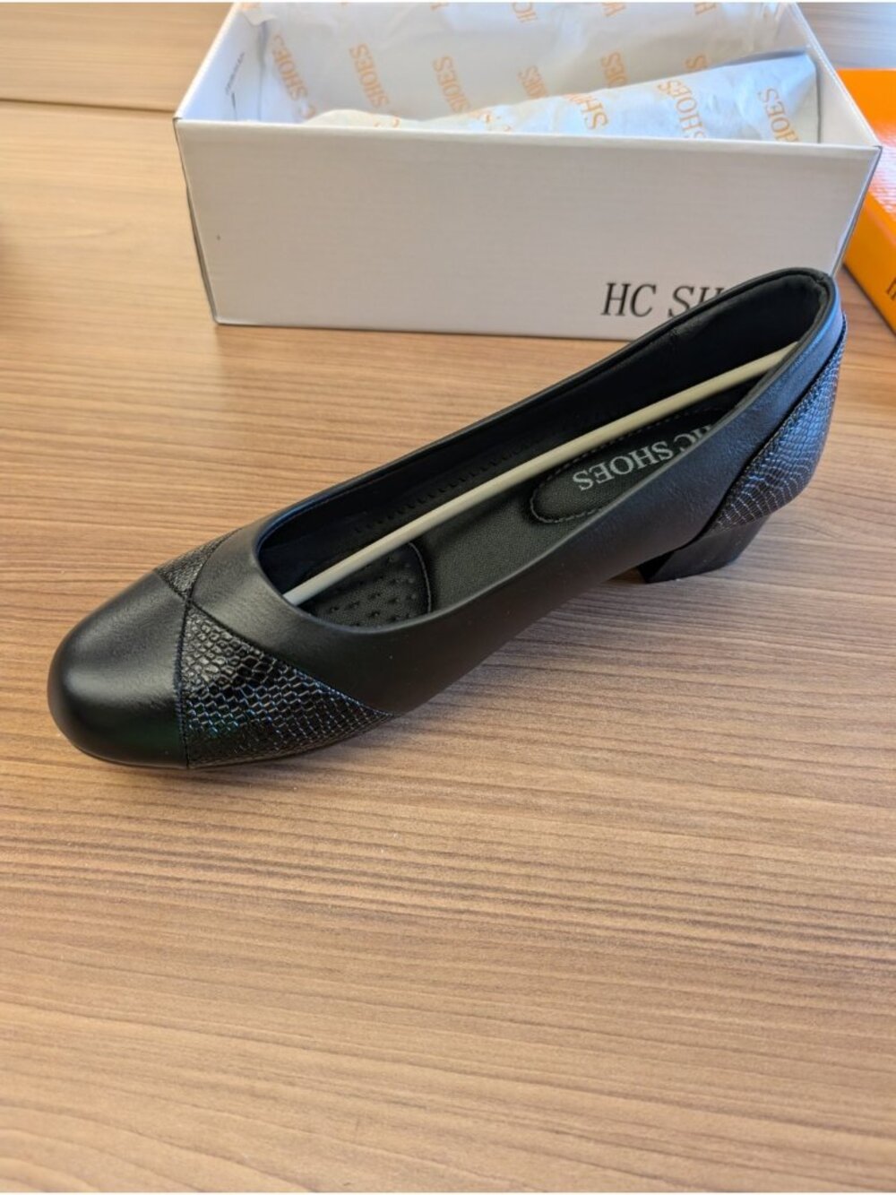 HC Shoes Women's Black Size 7 Orthopedic Heel Loafers Comfortable - Picture 2 of 8